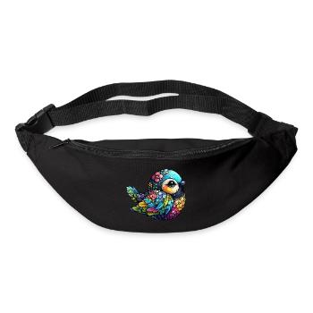 Floral Bird Harmony - Bum bag - black - Front