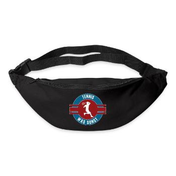 Tennis Tennisspieler Tennisfan Tennisspiel - Gürteltasche - Schwarz - Vorne