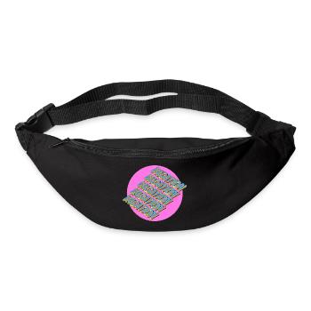 Vacation – 3D Retro Schriftzug - Gürteltasche - Schwarz - Vorne