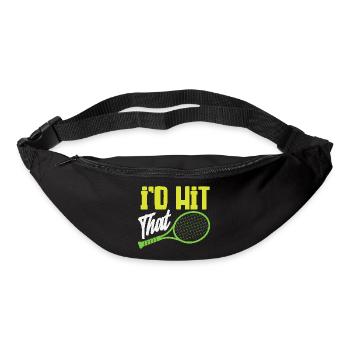 I Beat The Tennis Player Humor - Bum bag - black - Front