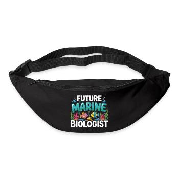 Future Marine Biologist with Fish - Bum bag - black - Front
