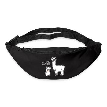 Al-Papa An Alpaca Dad with Alpaca Child - Bum bag - black - Front