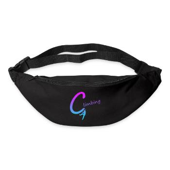 Climbing Circle Gradient Design Climbing Climbing - Bum bag - black - Front