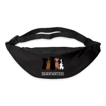 Hunde sind meine Lieblingsmenschen - Gürteltasche - Schwarz - Vorne