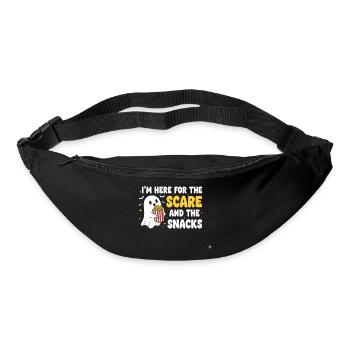 Halloween Ghost and Snacks - Bum bag - black - Front