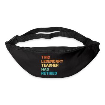 Legendary Teacher Retirement - Bum bag - black - Front