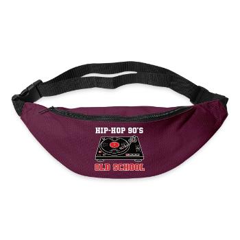 Hip Hop 90s Old School DJ Vinyl - Bum bag - burgundy - Front