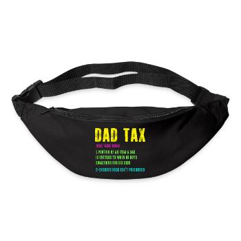 Dad Tax Neon Humor Tee - Bum bag - black - Front