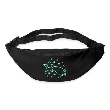Comète Stellaire Souriante - Sac banane - noir - Devant