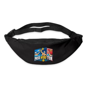 Wasserball Pass Wurf Tor - Gürteltasche - Schwarz - Vorne