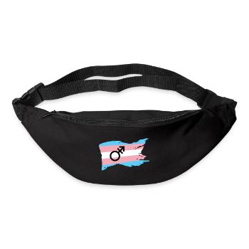 Transsexuel transsexuelle dragqueen cadeau genre - Sac banane - noir - Devant