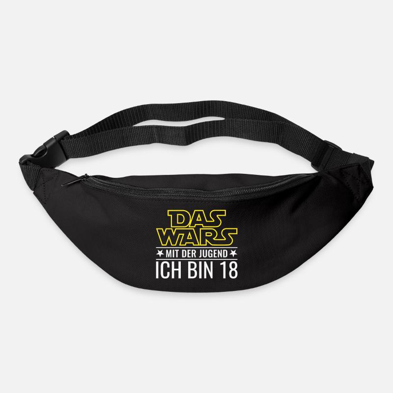 18. Geburtstag Achtzehn Das Wars Mit Der Jugend 18 - Gürteltasche - Schwarz