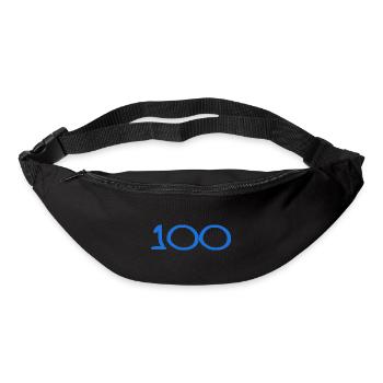 100. 100 YEARS. 100th ANNIVERSARY. 100 BIRTHDAY - Bum bag - black - Front