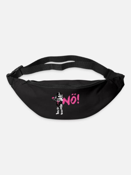 Girlpower Protest-Shirt NÖ! - Bum bag - black
