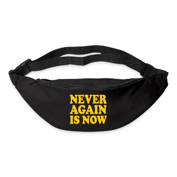 Never again is now - Gürteltasche - Schwarz - Vorne