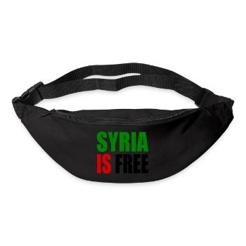 syrien - syria is free - Gürteltasche - Schwarz - Vorne