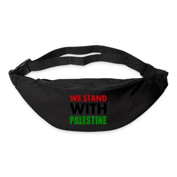 We stand with palestine - Bum bag - black - Front