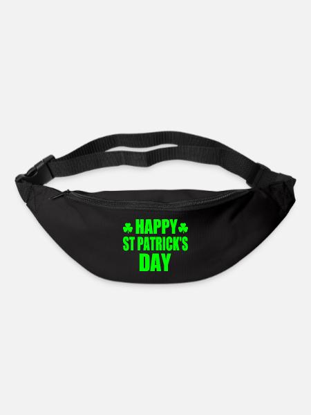 happy st patrick's day - Bum bag - black