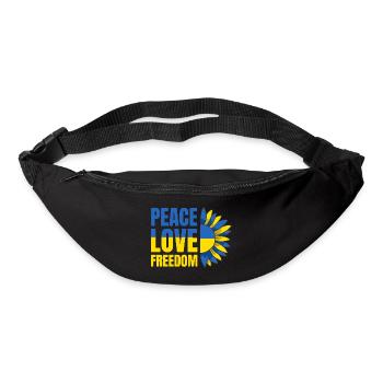 Ukraine Flag Peace Ukrainian Flag Peace - Bum bag - black - Front