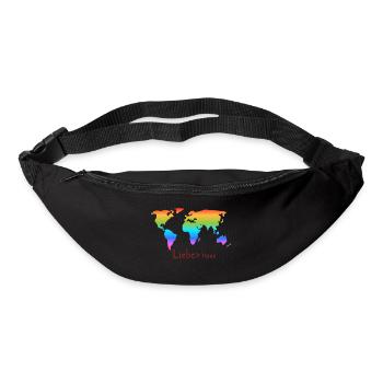 Liebe>Hass. Liebe für alle. - Gürteltasche - Schwarz - Vorne