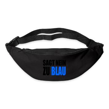 Dites non au bleu - Sac banane - noir - Devant