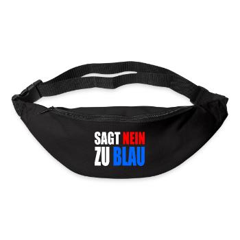 Dites non au bleu - Sac banane - noir - Devant