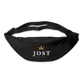 Logo original de la famille Jost - Sac banane - noir - Devant