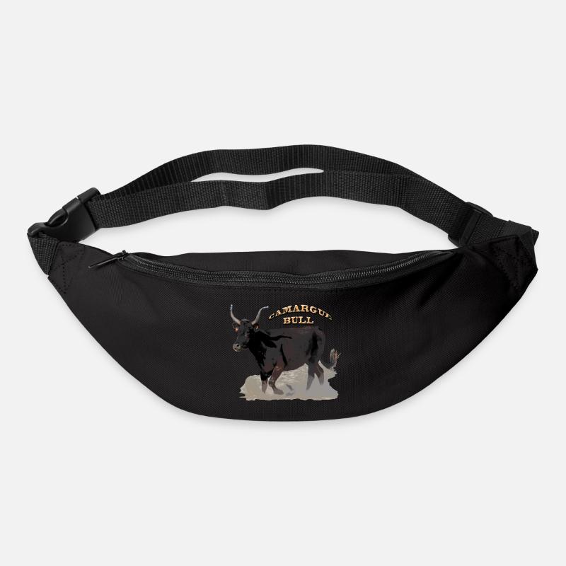 Taureau de Camargue - Sac banane - noir