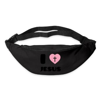 I Love Jesus - Bum bag - black - Front