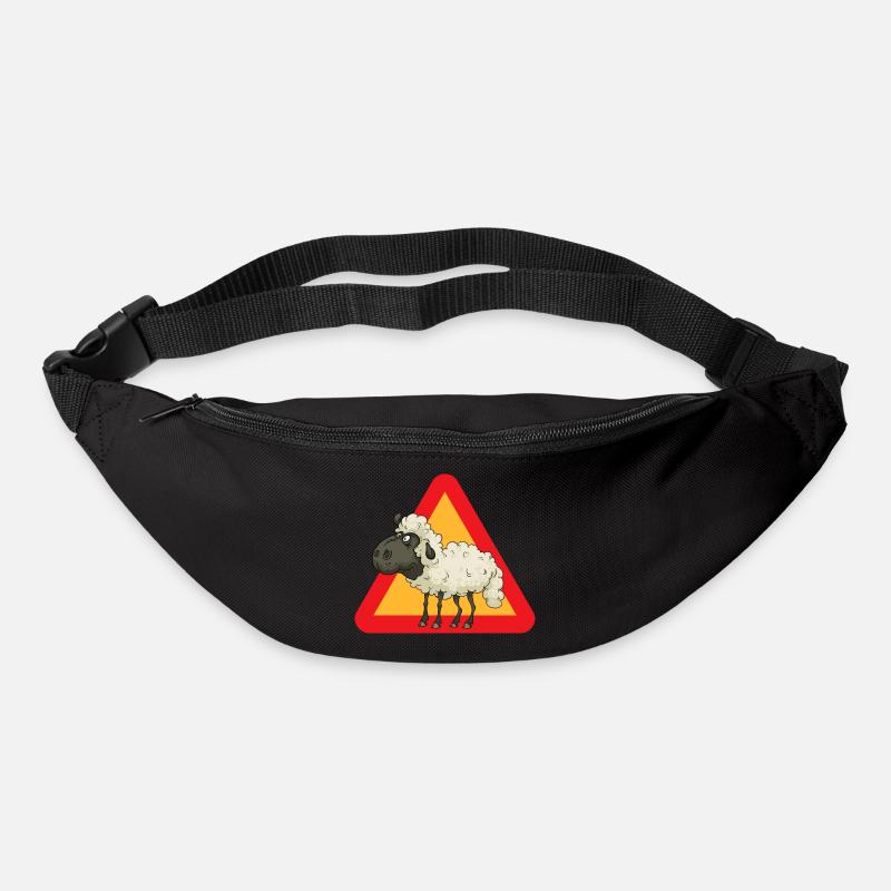 Schaf - Gürteltasche - Schwarz