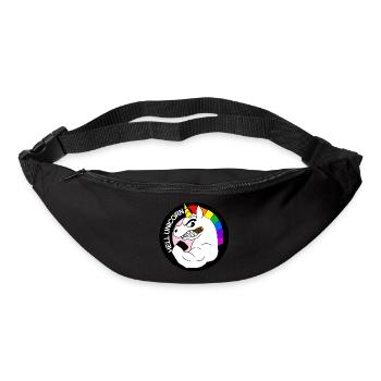 l'enfer licorne - Sac banane - noir - Devant