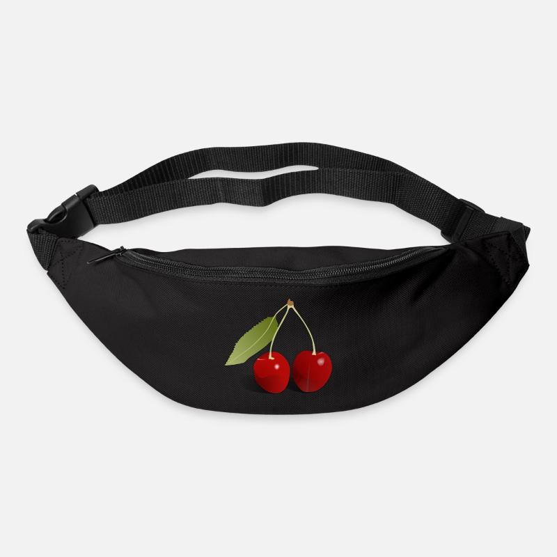 Kirschen - Gürteltasche - Schwarz