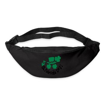 St.Patrick's day green hat shamrock - Bum bag - black - Front
