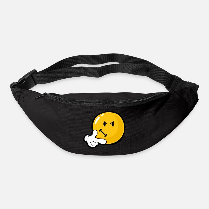 Smiley Anger Invidious - Sac banane - noir