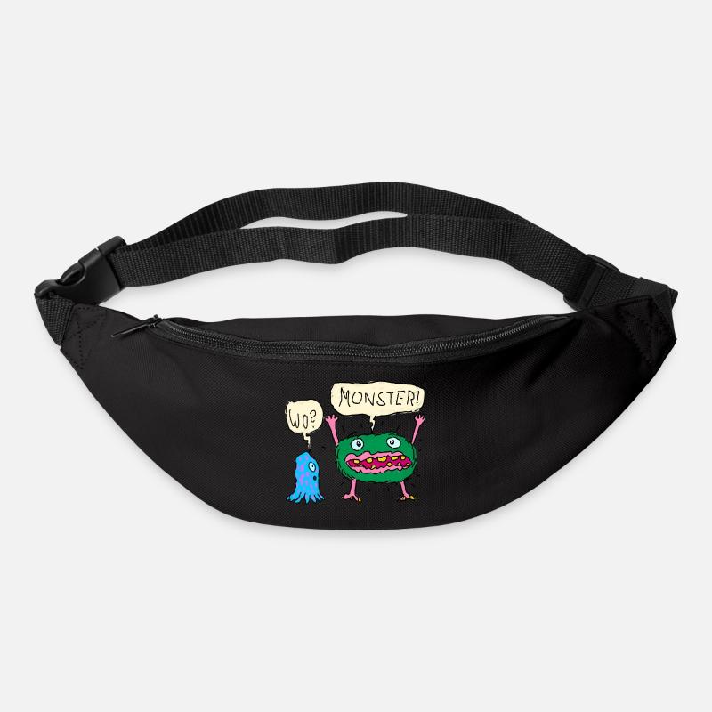 There are monsters - Bum bag - black