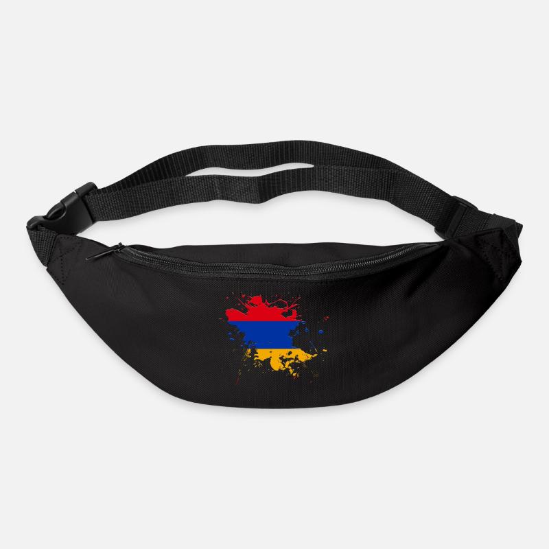 Armenien Flagge als Farbklecks - Gürteltasche - Schwarz