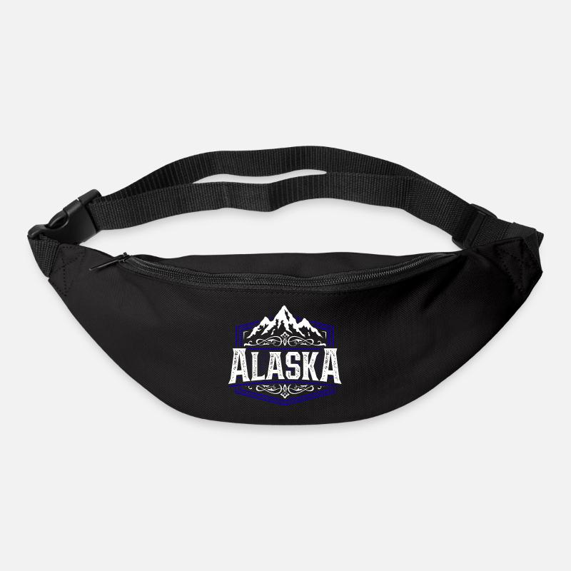 Alaska | Alaska Typografie - Gürteltasche - Schwarz