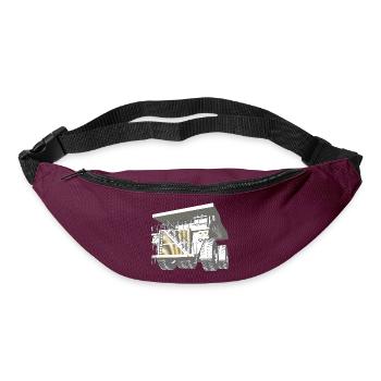 Attention HEAVY TRANSPORT! - Bum bag - burgundy - Front