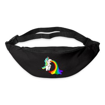Licorne de vomi - Sac banane - noir - Devant