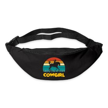 Amoureux du cheval, cheval horse. Love Horses - Sac banane - noir - Devant