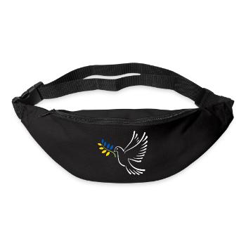Friedenstaube Ukraine - Gürteltasche - Schwarz - Vorne
