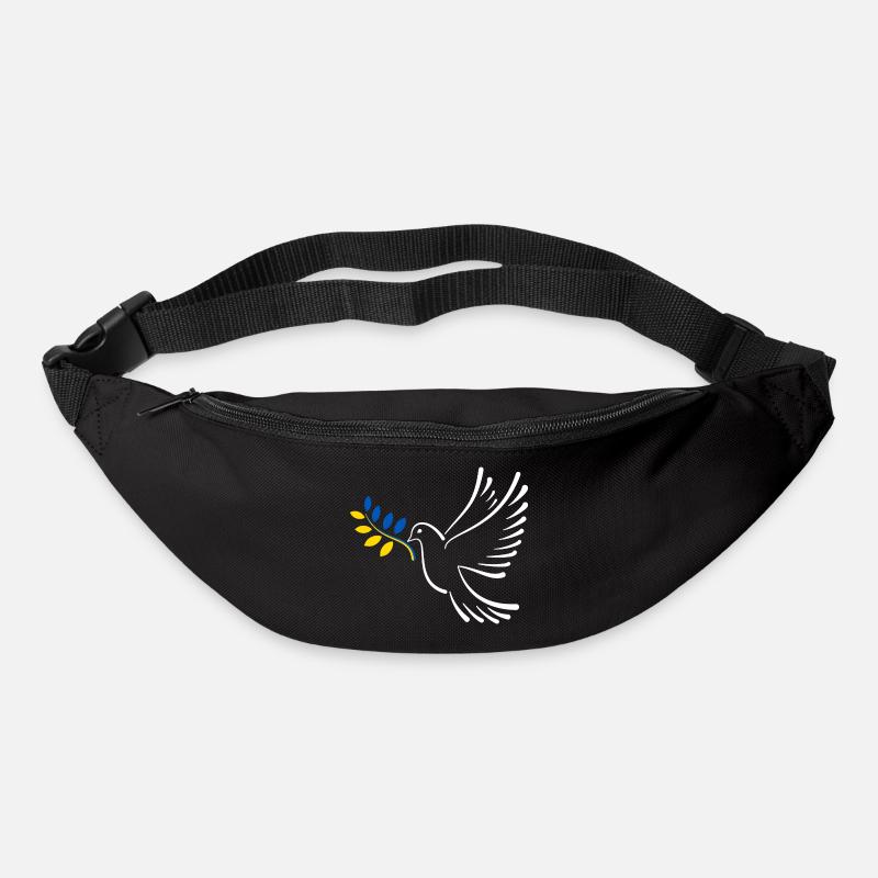 Friedenstaube Ukraine - Gürteltasche - Schwarz