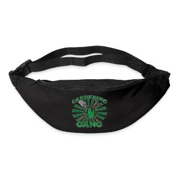 Gang de jardinage pour jardiniers avec des lotissements - Sac banane - noir - Devant