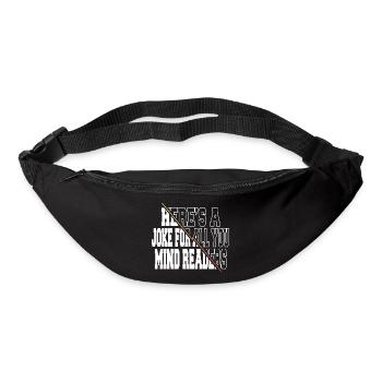 cat birthday present idea gift green awesome - Gürteltasche - Schwarz - Vorne