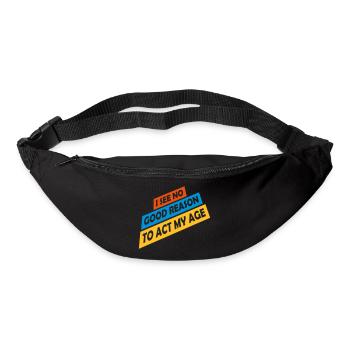 to act my age - Gürteltasche - Schwarz - Vorne