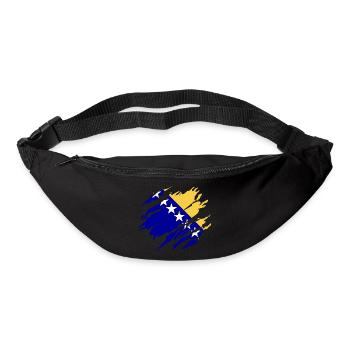 Flag Bosnia Bosnian - Bum bag - black - Front