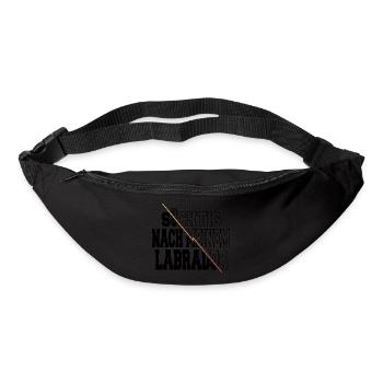 hunderasse bullterrier bachhund bluthund spaß bday - Gürteltasche - Schwarz - Vorne