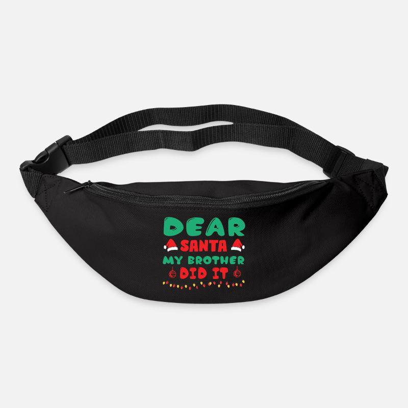 Funny design for Christmas - Bum bag - black