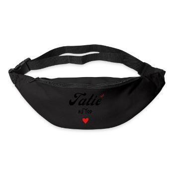 tatie au top idée cadeau - Sac banane - noir - Devant