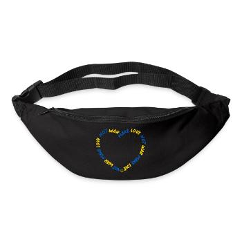 Make Love No War Peace Ukraine - Bum bag - black - Front
